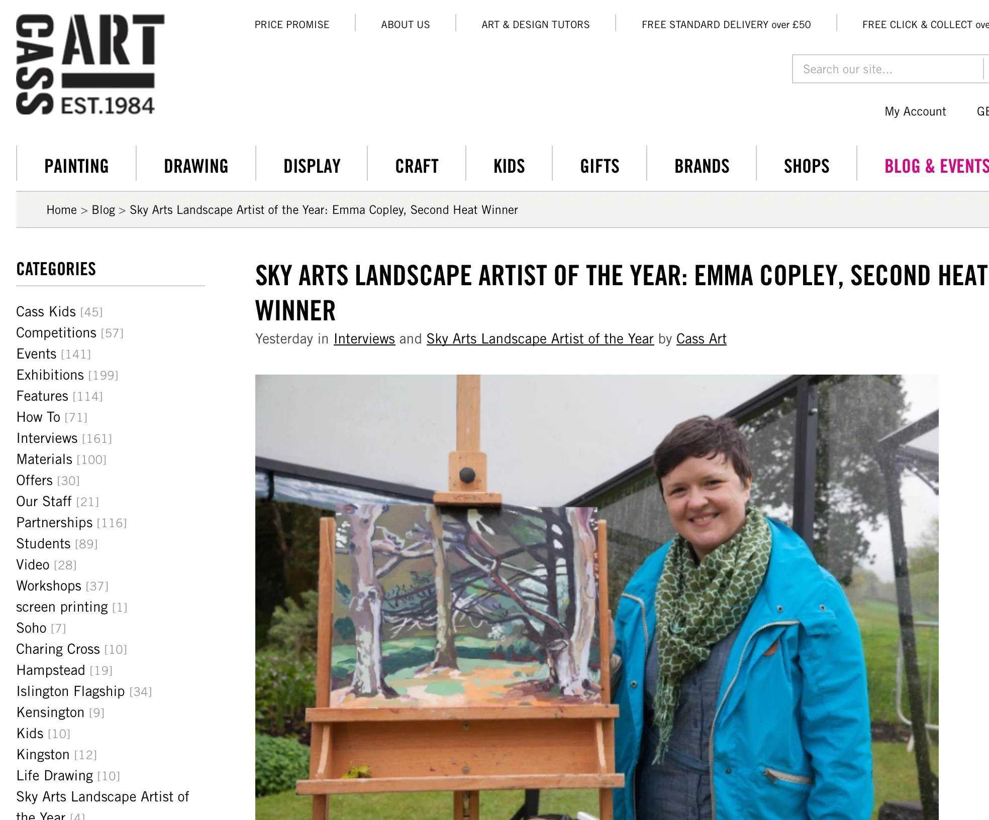 SEMI-FINALIST, SKY ARTS LANDSCAPE ARTIST OF THE YEAR, EMMA COPLEY, SECOND HEAT WINNER, 2015
