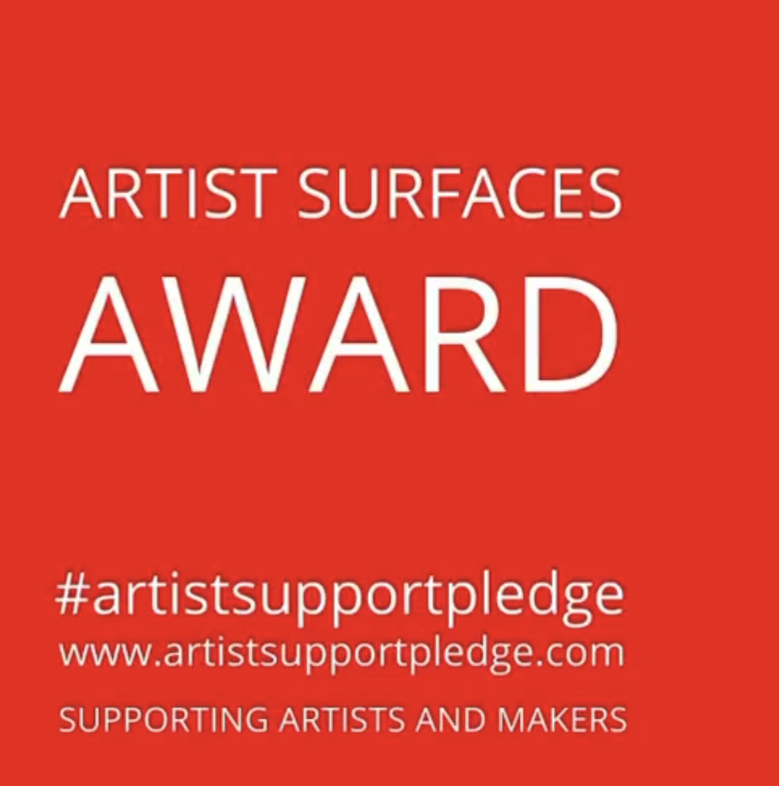 ARTIST SURFACES AWARD, FOR INNOVATIVE USE OF GOUACHE AND WATERCOLOUR ON PAPER, JANUARY 2022