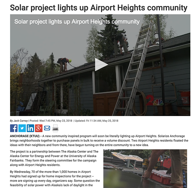 Anchorage Solar In The Media Anchorage Solar In The Media