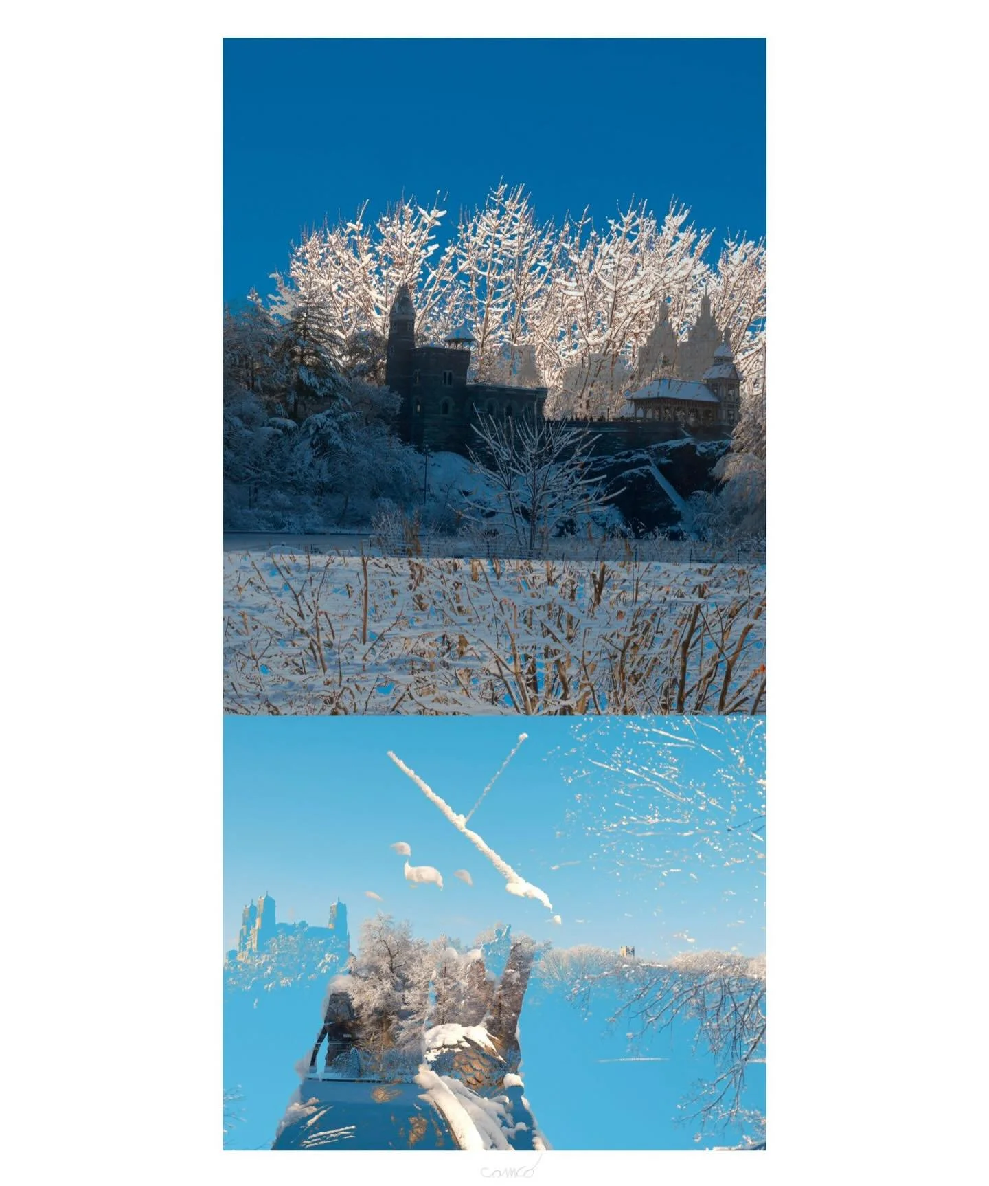 &ldquo;A Snow-globe Sunday #3&rdquo; by me 

#centralpark #abstractphotography #fineartphotography #fujifilmphotography #nyc