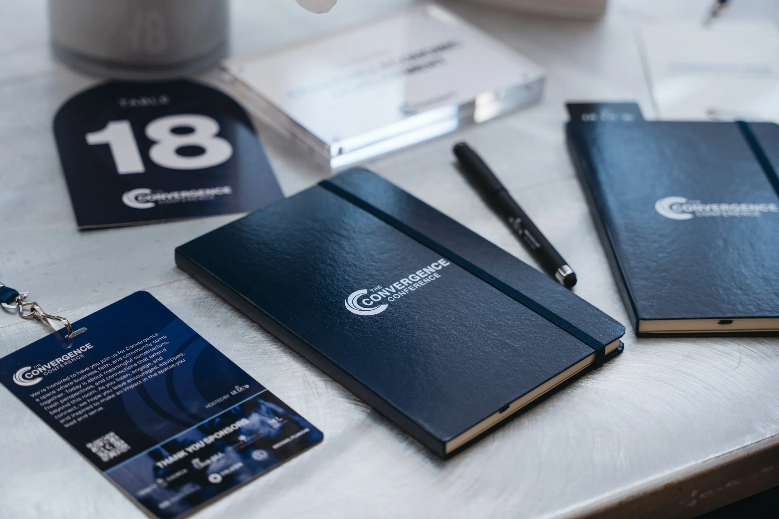 The details make the difference. ✨
From logo to placement, every touchpoint was intentional. Rios Creative, one of a kind and unmatched. 
#Conference #conferencedesign #eventdetails