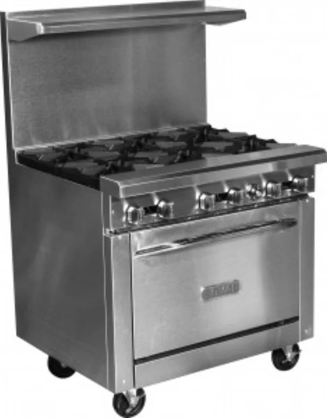 Six Burner Stove & Oven Range