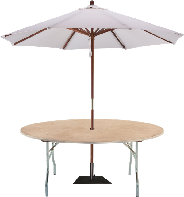 3' Round With Umbrella