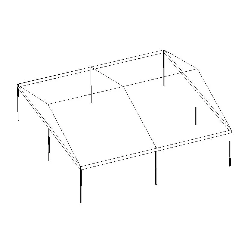 40'x40' Frame Clear Top
