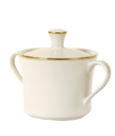Ivory With Gold Rim Sugar Bowl