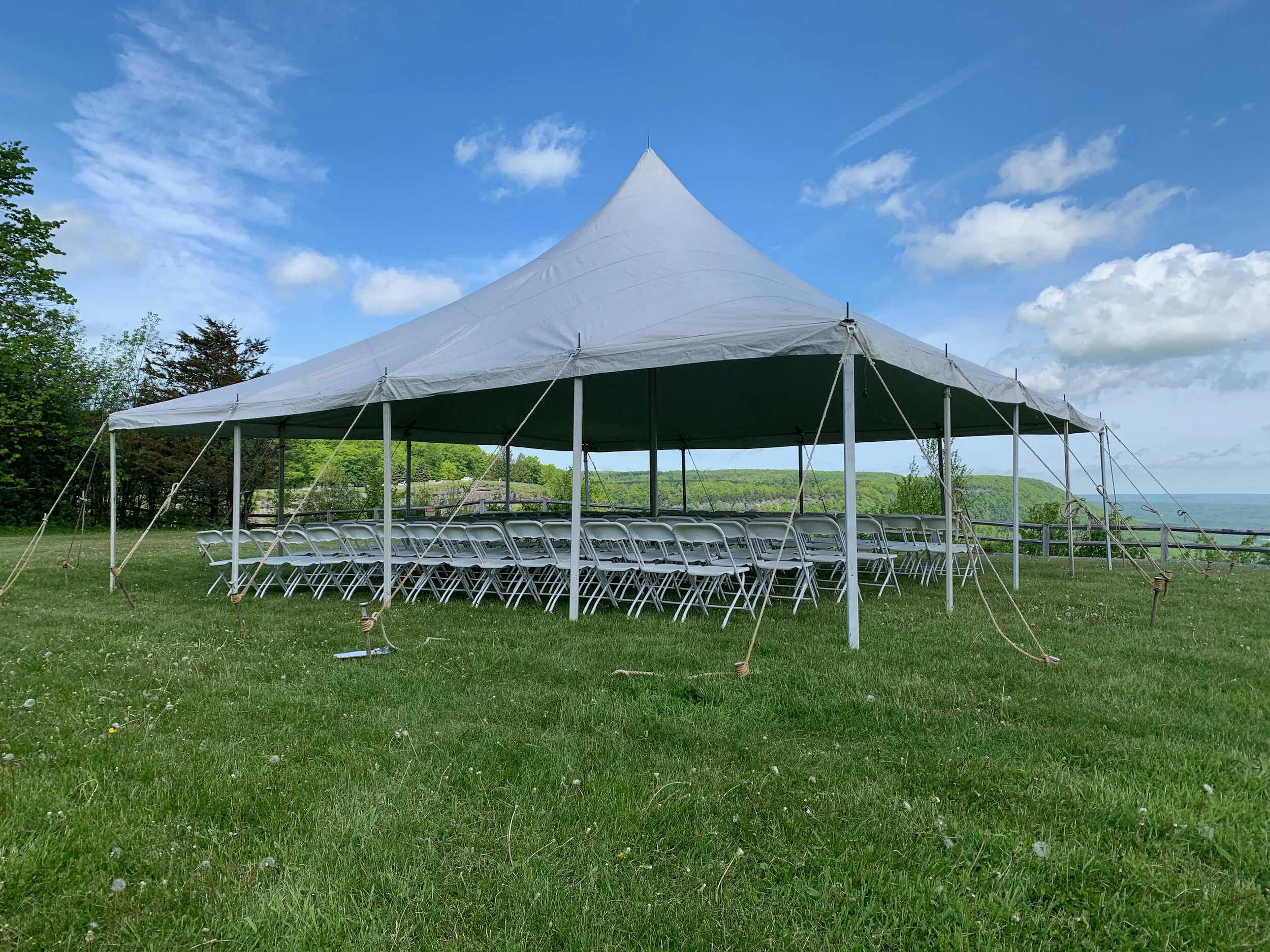 30x30 Pole Tent Tremont Rentals Albany NY