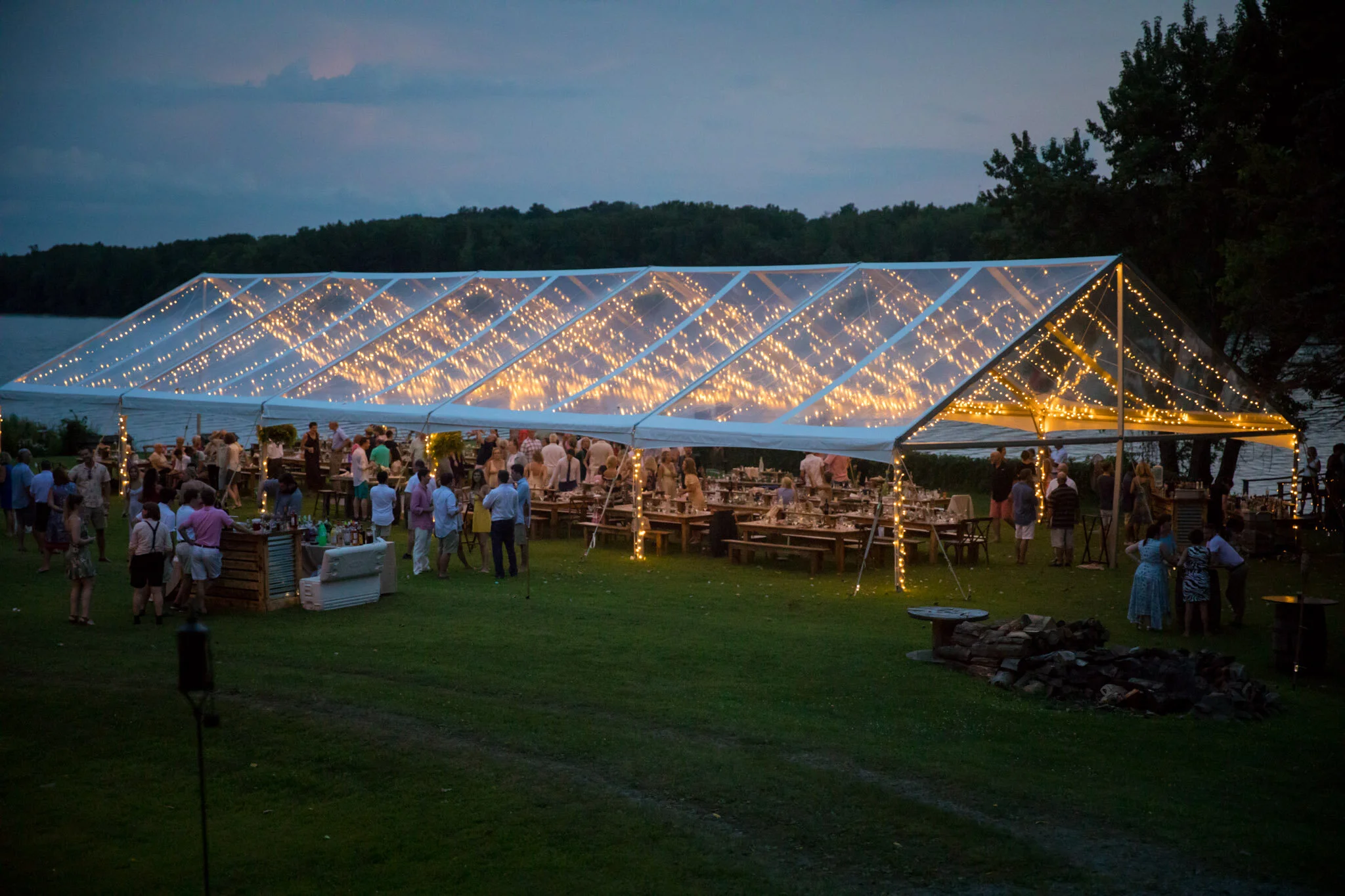 40x100 Clear Top Tent Tremont Rentals Albany NY