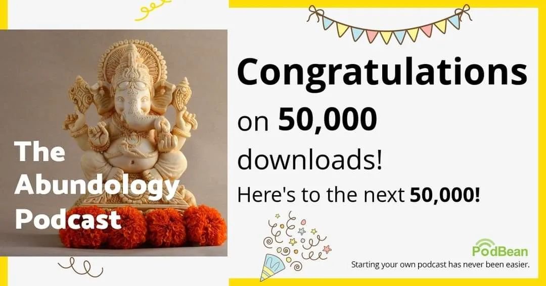 I'm absolutely thrilled to announce that I've hit a major milestone - 50,000 downloads of The Abundology Podcast! 🎧✨ 

When I started this journey, I was a complete novice in the world of podcasts. I didn't know how important it was to be persistent