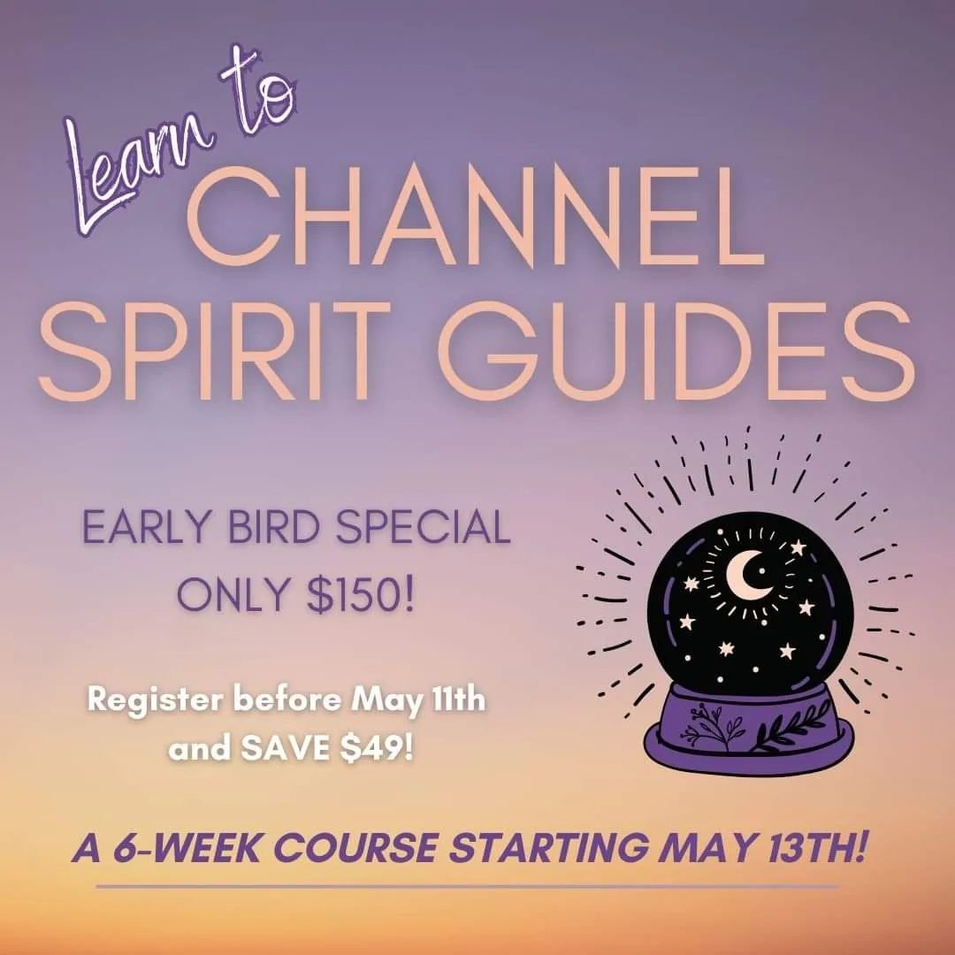 Have you always wanted to communicate with Spirit Guides, Angels, Animal Spirits, or Ancestors? This is your chance! ✨

Join me for a six-week immersive course where you'll master the art of channeling and communicating with your Spirit Guides and ot