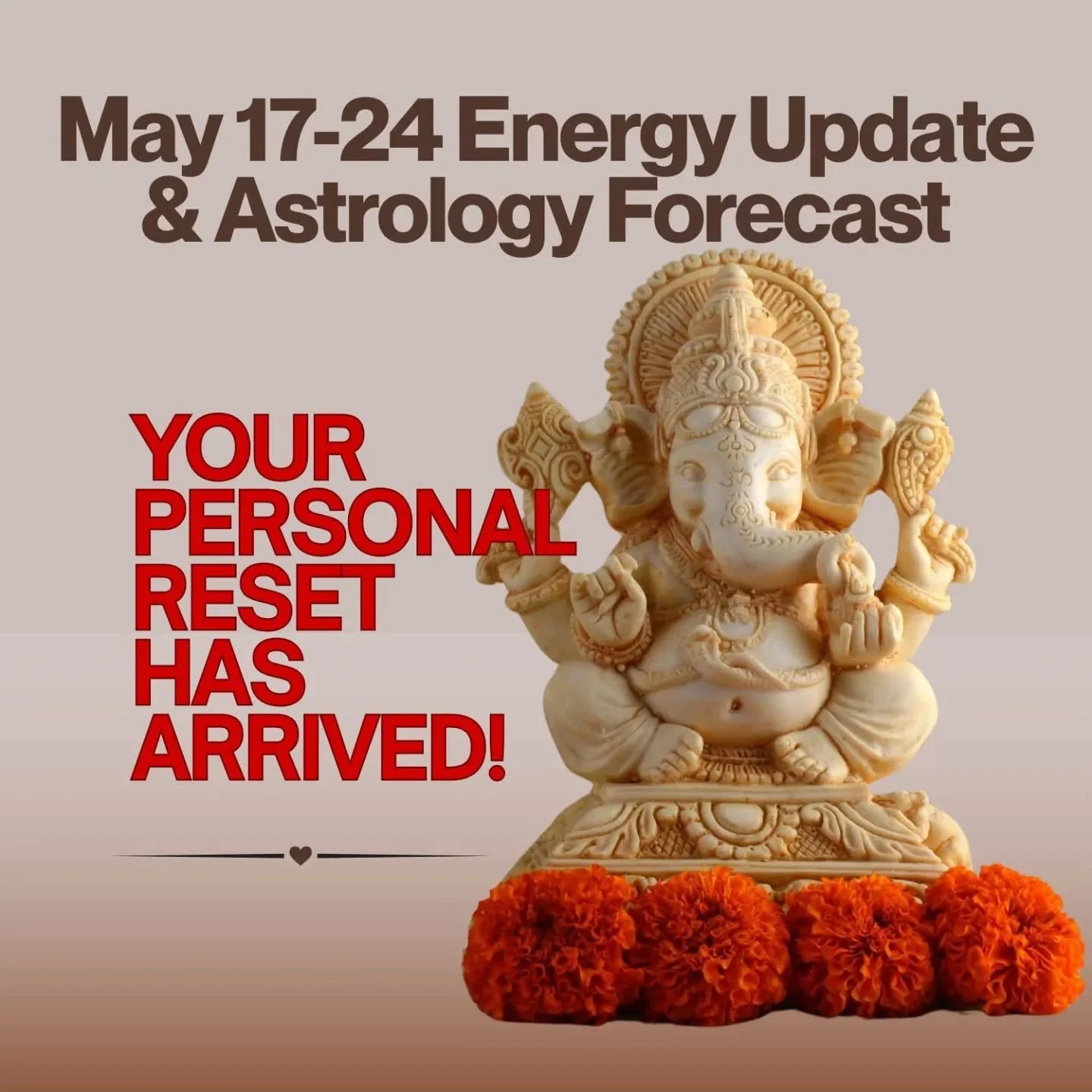 The Weekly Energy Update Podcast is up!

Your personal reset has officially arrived. All the personal planets are changing signs within days of each other, which means our day-to-day lives are shifting in a very noticeable way. Not the big outer-worl