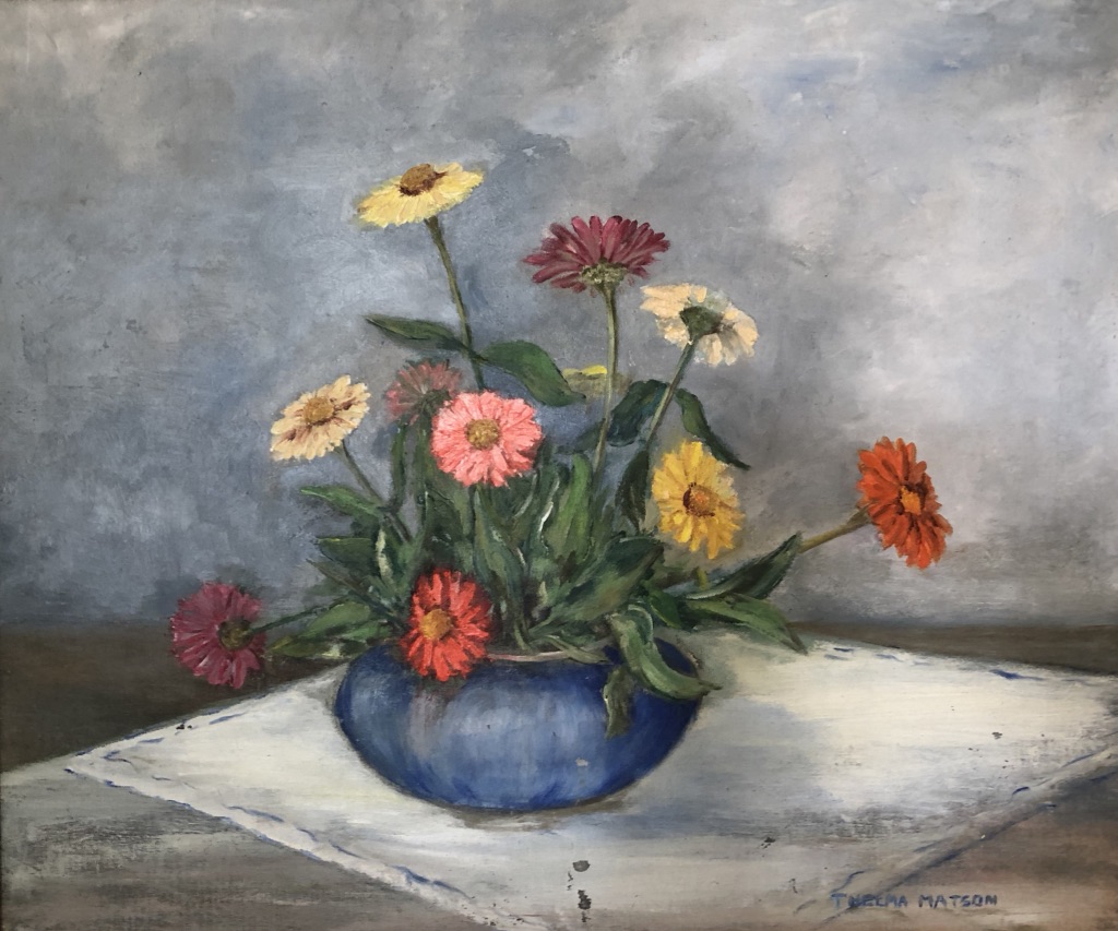Flowers in Blue Bowl on Table.jpeg