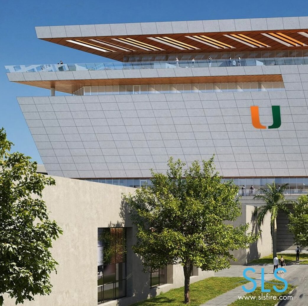 Great news for #Hurricane fans! The team will soon have a new, on-campus football operations center, designed by HOK and Arquitectonica. This seven-story building will connect to the existing Carol Soffer Indoor Practice Facility and expand over 172,