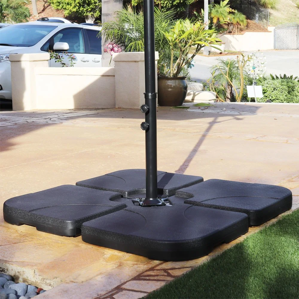 Abble Heavy Duty Cantilever Offset Patio Plastic Free Standing Umbrella Base   ABBLE