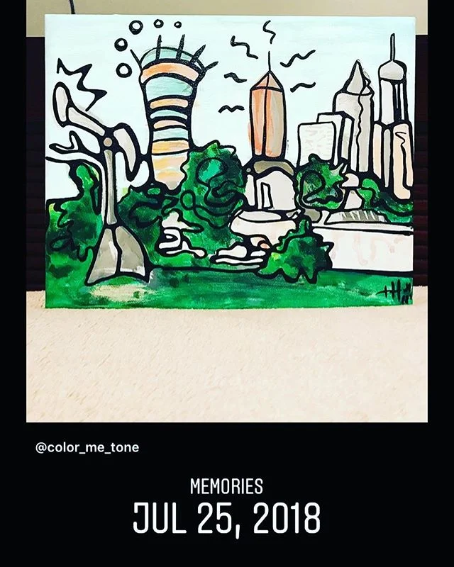@color_me_tone painted this a year ago and it was not sold until last week. &bull;
&bull;
#patience #artvault #coloredbabies #colormetone