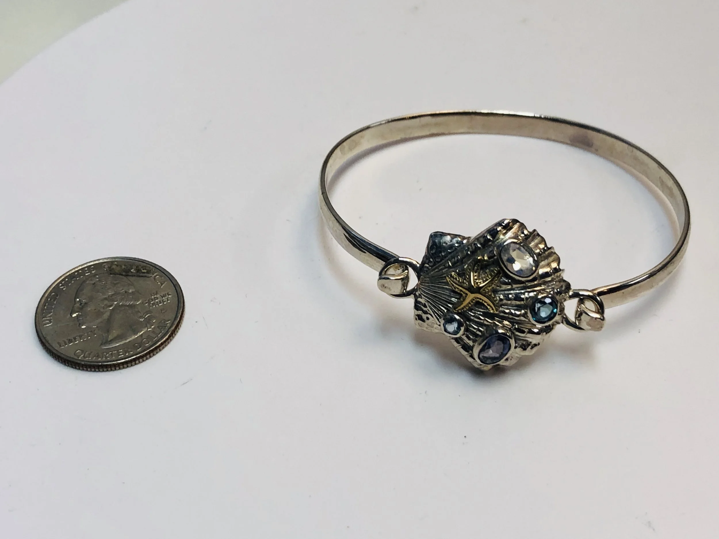 Silver Bracelet with Stone