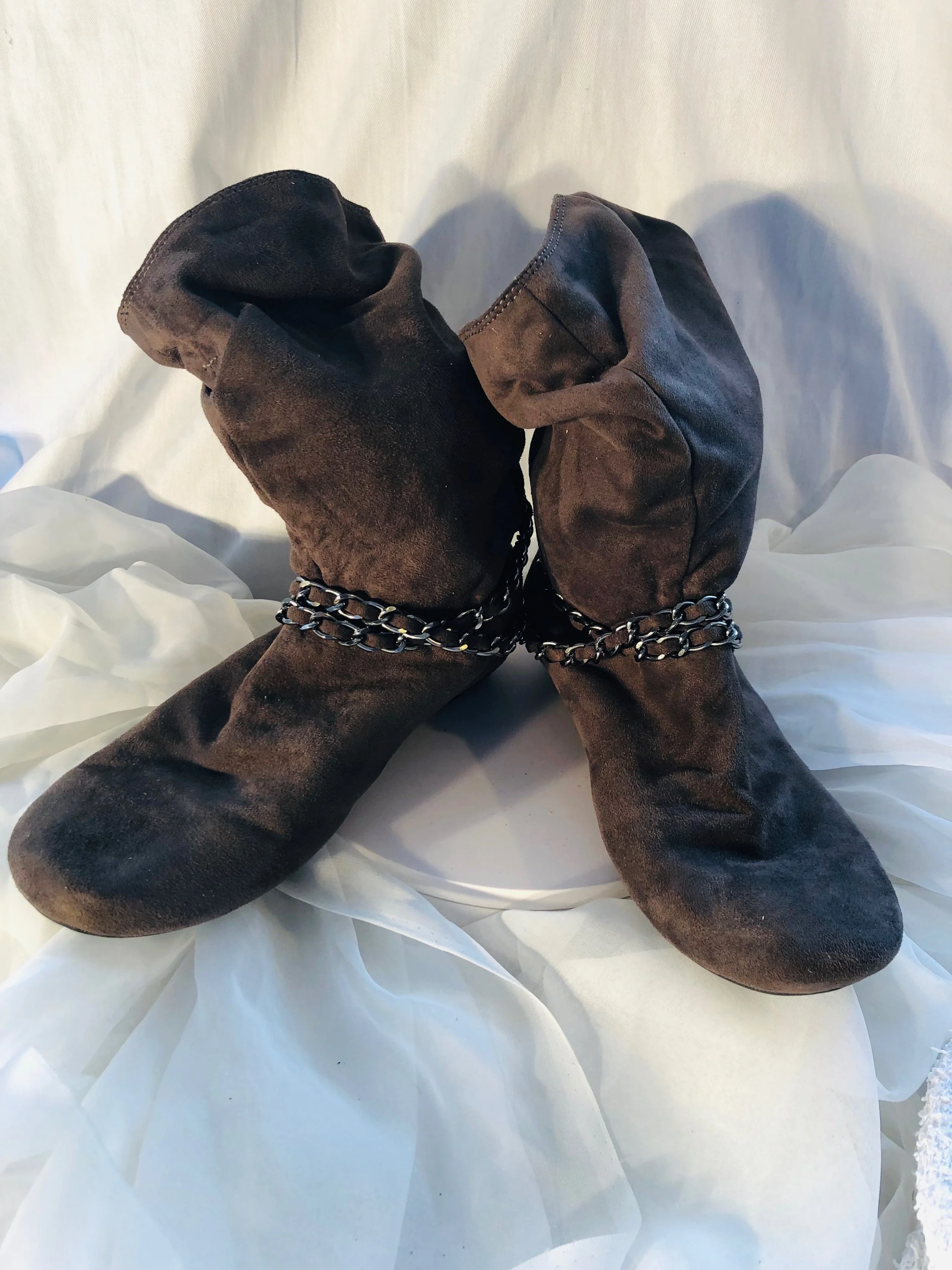 Report Women Mini Boot with Chains