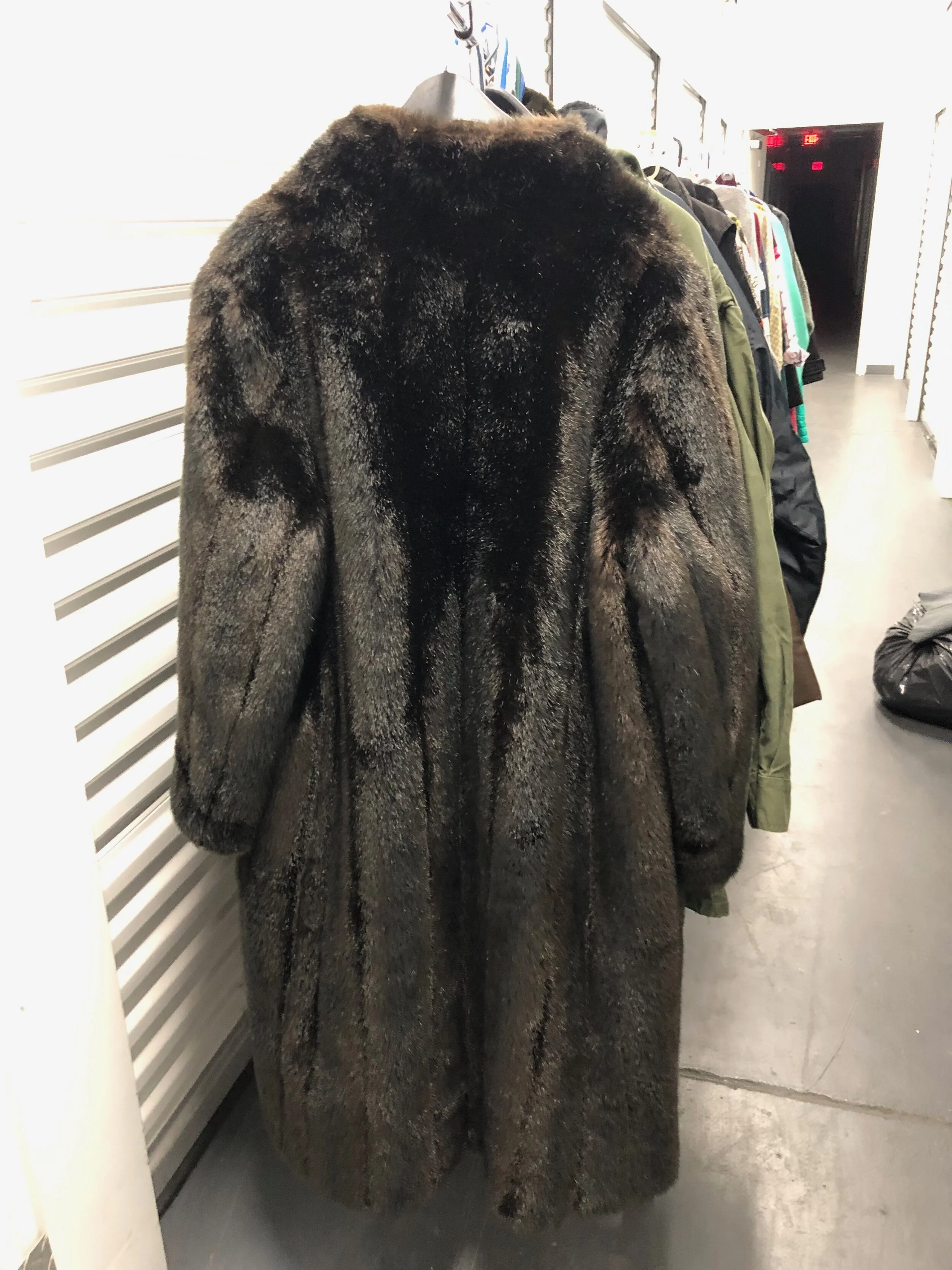 Womens Fur Coat Long 