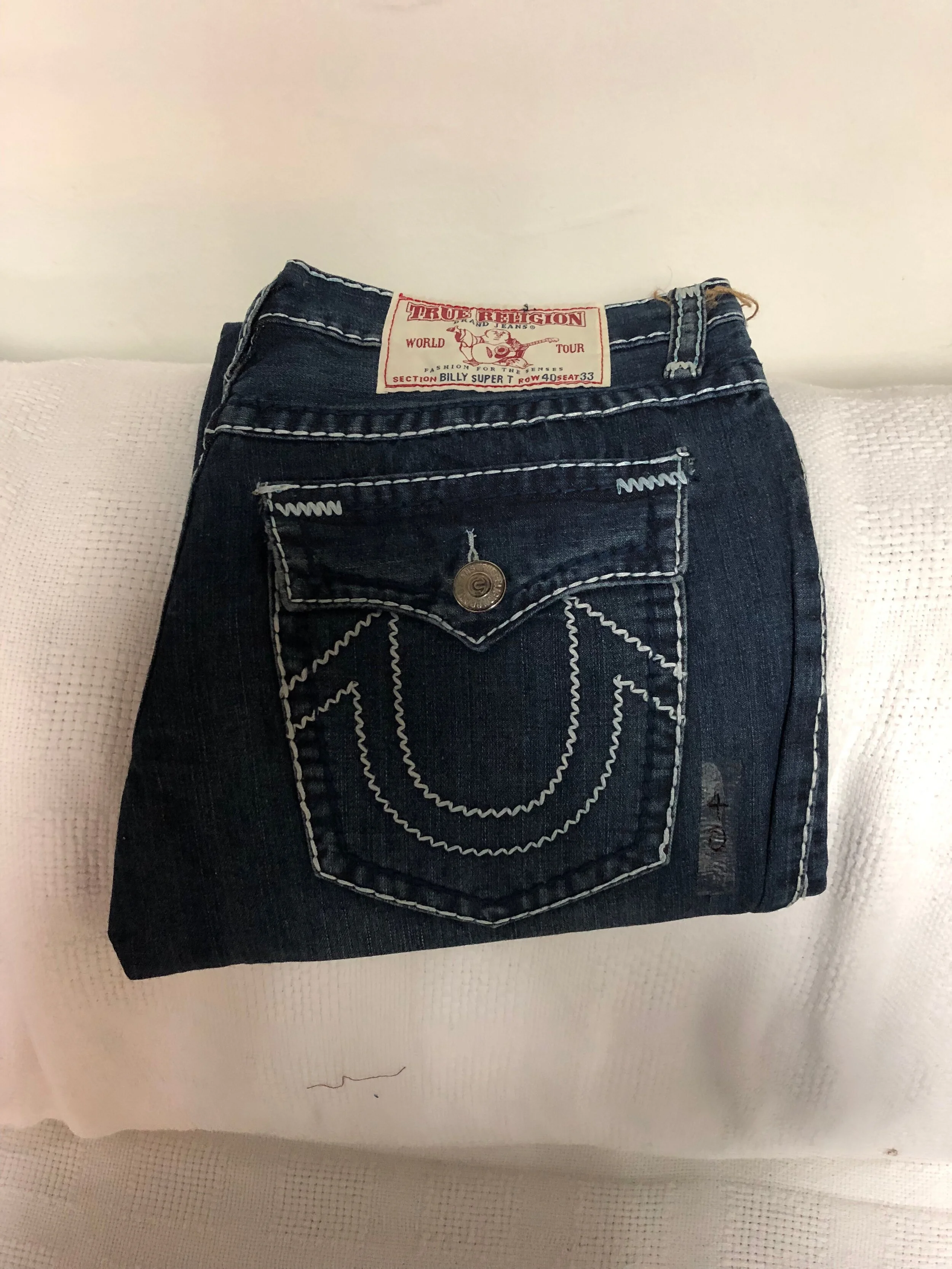 True Religion Billy Super T Jeans 40 x 33