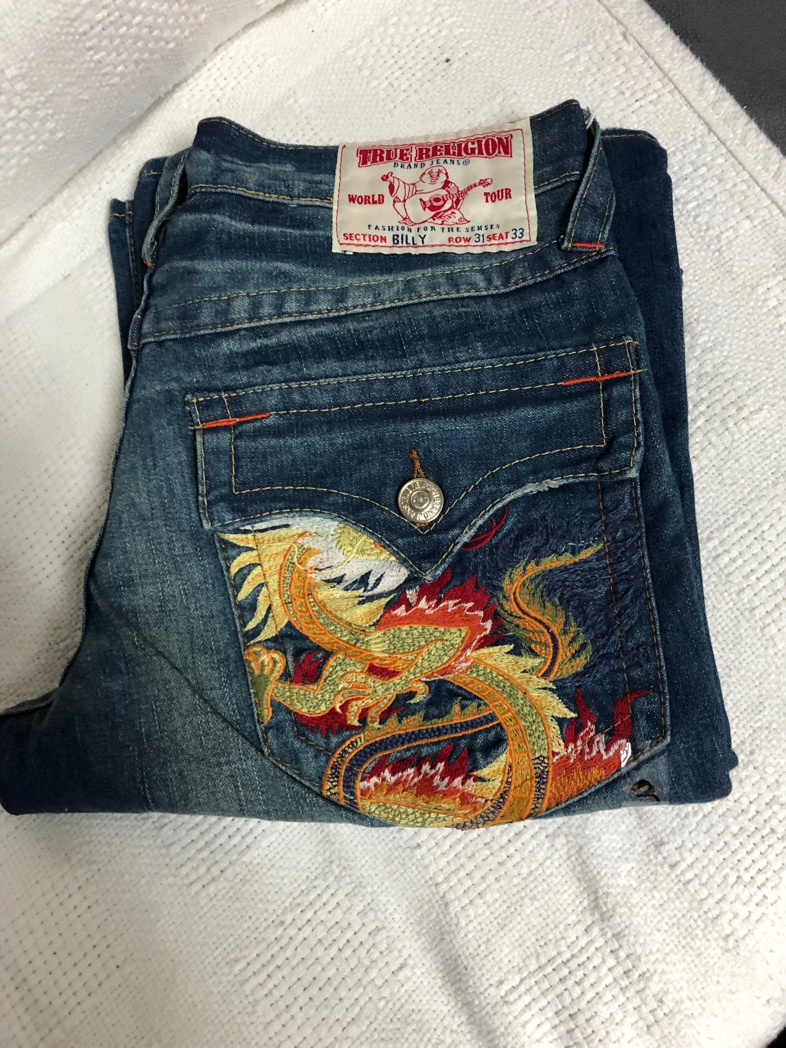 True Religion Billy Jeans 31X33