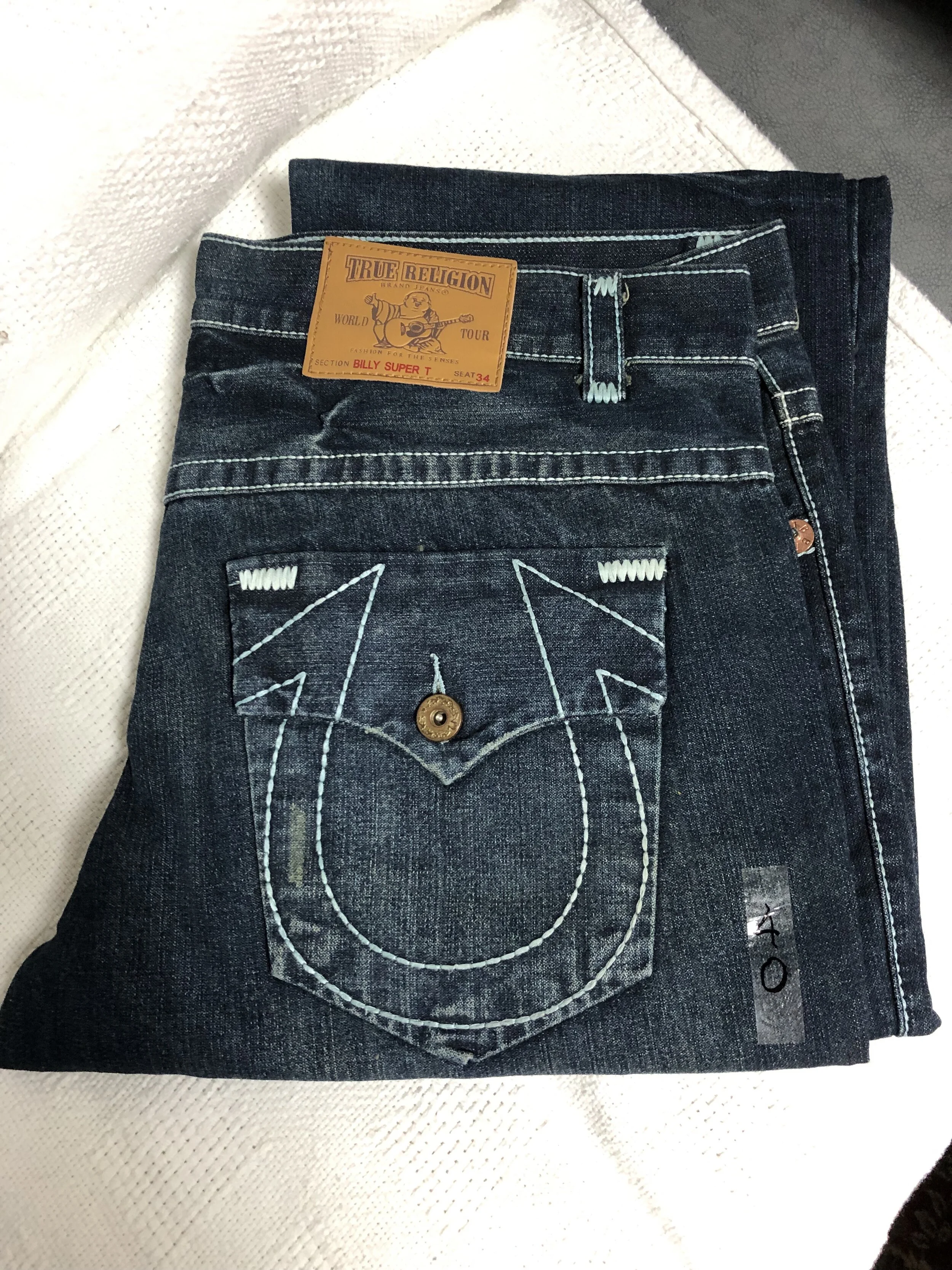 True Religion Billy Super T Jeans Sz 34