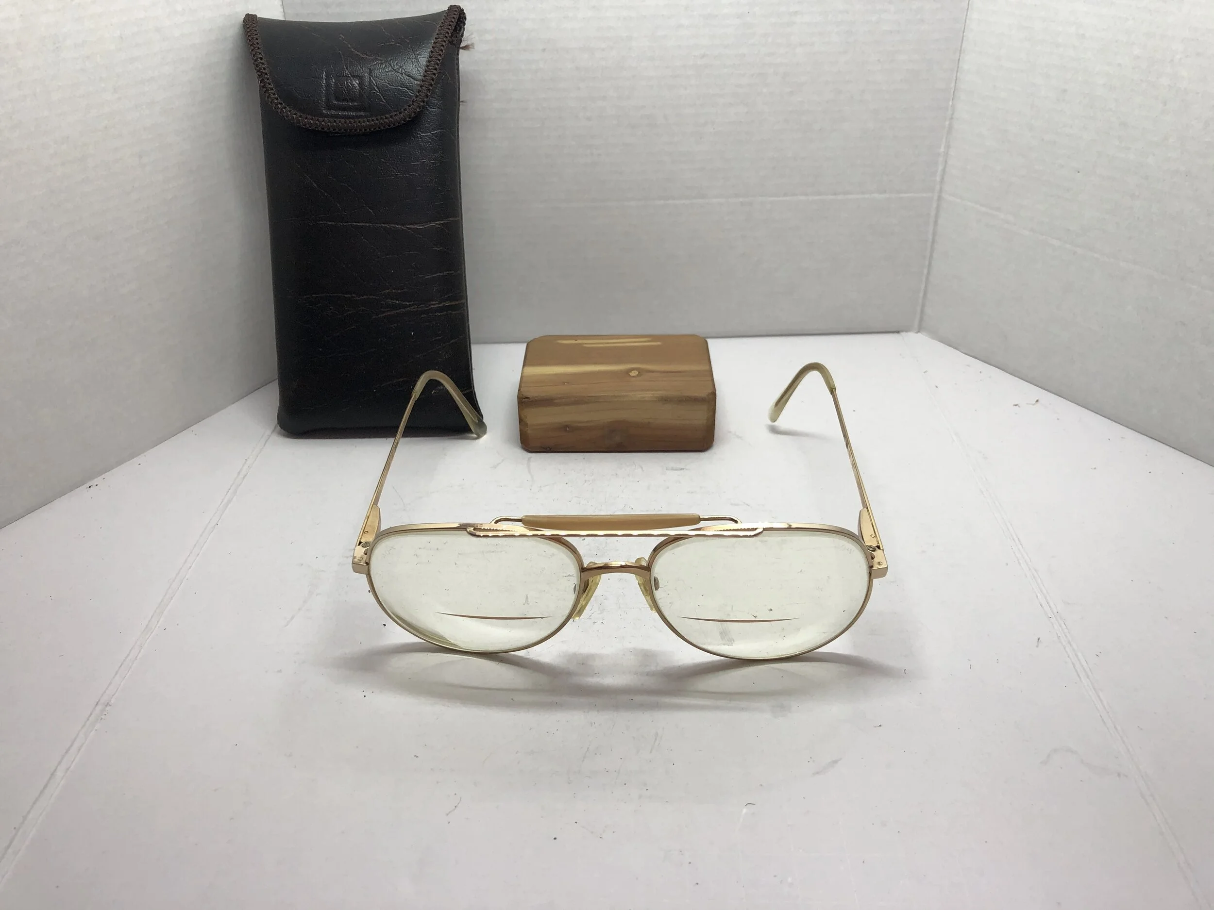 American Optical AOSafety Z87 Aviator Eyeglasses FRAMES AO 52-19-135 TV6 8990