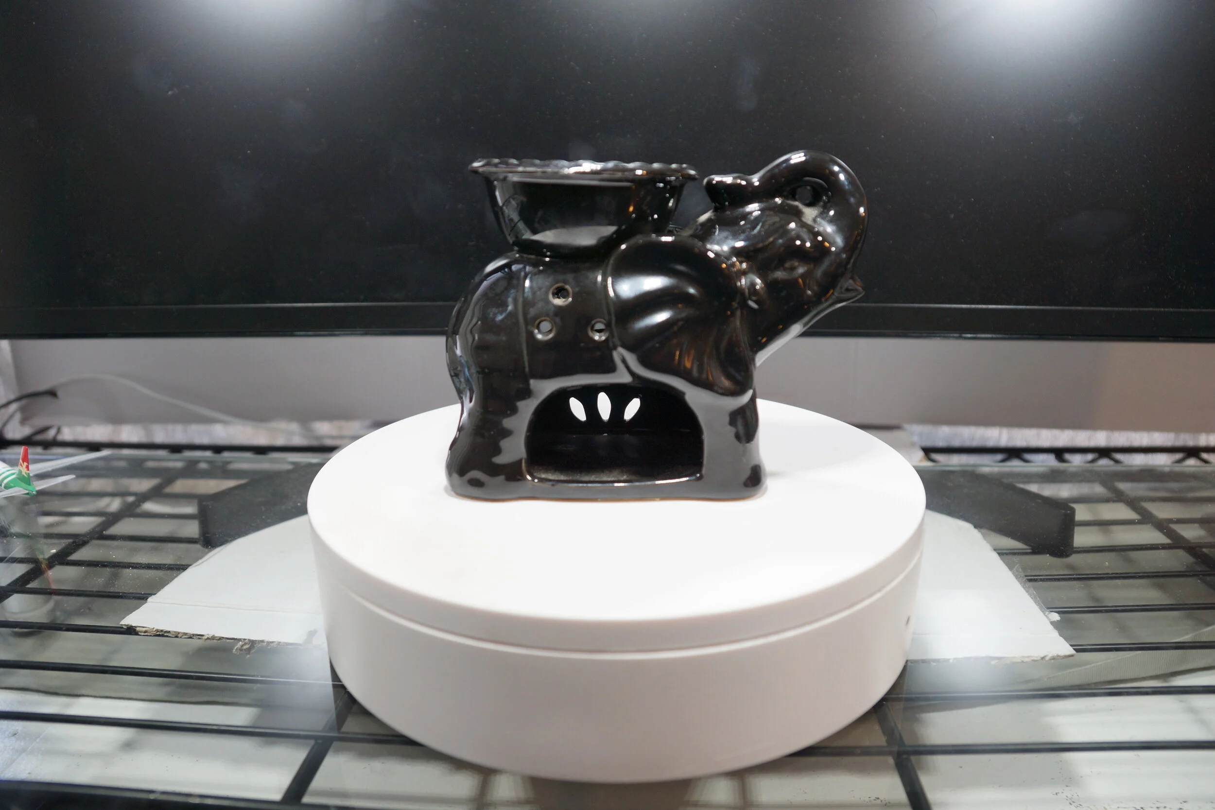 Black Porcelain Elephant 