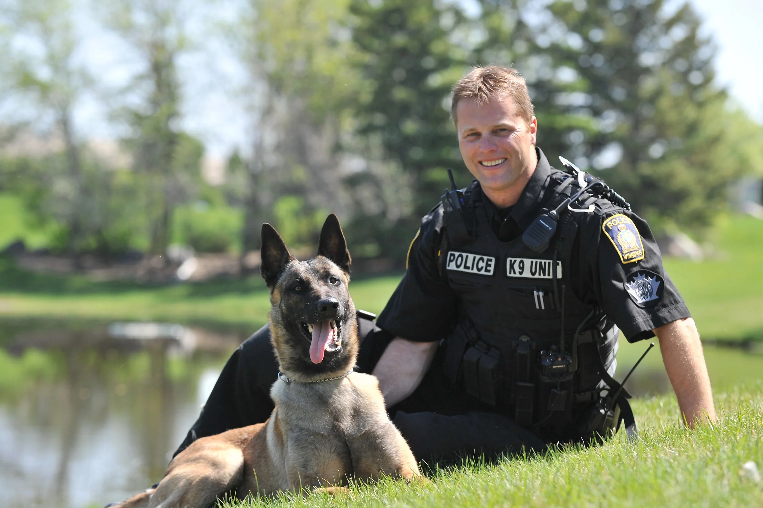 P:Sgt.David BESSASON and Explosive Detector Canine DANTE.jpg