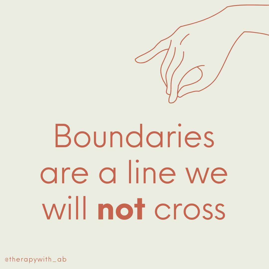 Say it with me: ⁠
⁠
Boundaries are a line we will not cross⁠ // a line we don&rsquo;t want others to cross either: 

✨ BUT boundaries are nuanced, and they&rsquo;re different for everybody in every situation &amp; every relationship. 

🙌 Remember - 