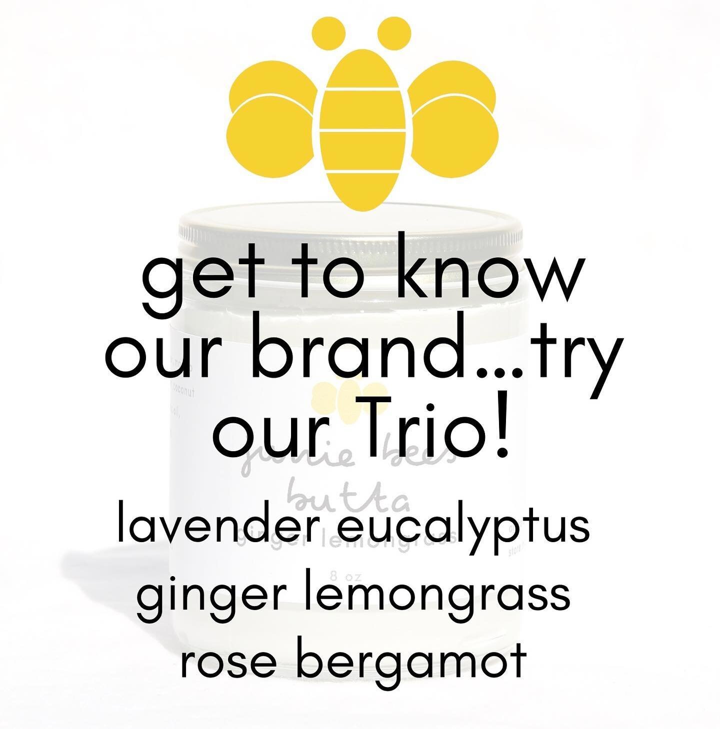 If you&rsquo;re new here and still haven&rsquo;t tried our Butta, get to know our brand and try our TRIO! Choose our signature scents&hellip;Ginger Lemongrass, Rose Bergamot, and Lavender Eucalyptus. You will be happy you did! ❤️ link in bio #youbutt