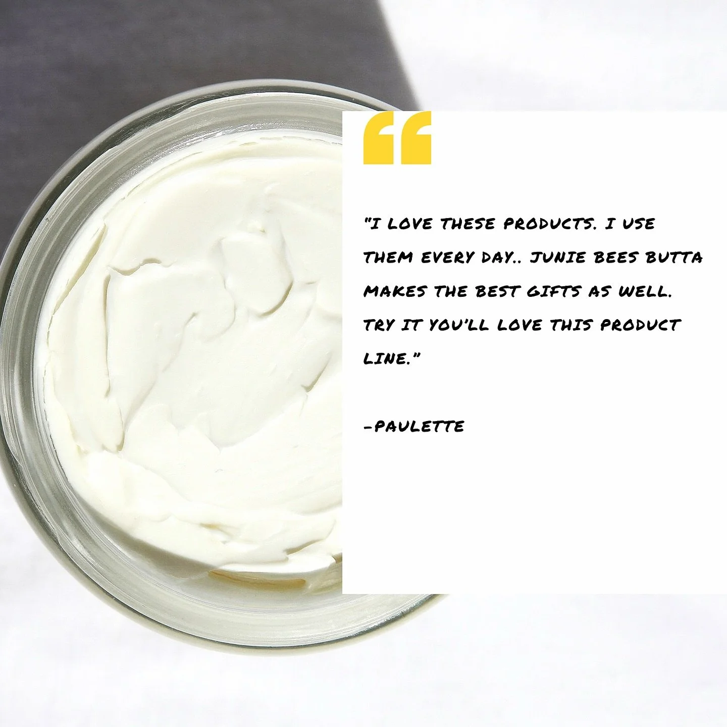 It&rsquo;s Testimonial Thursday!!! Thank you for the Butta love, Paulette! We love that you love Junie Bees Butta! 🐝❤️ 

If you have an awesome Butta experience please email your testimony to  juniebeesbutta@gmail.com, DM us, or send a review after 