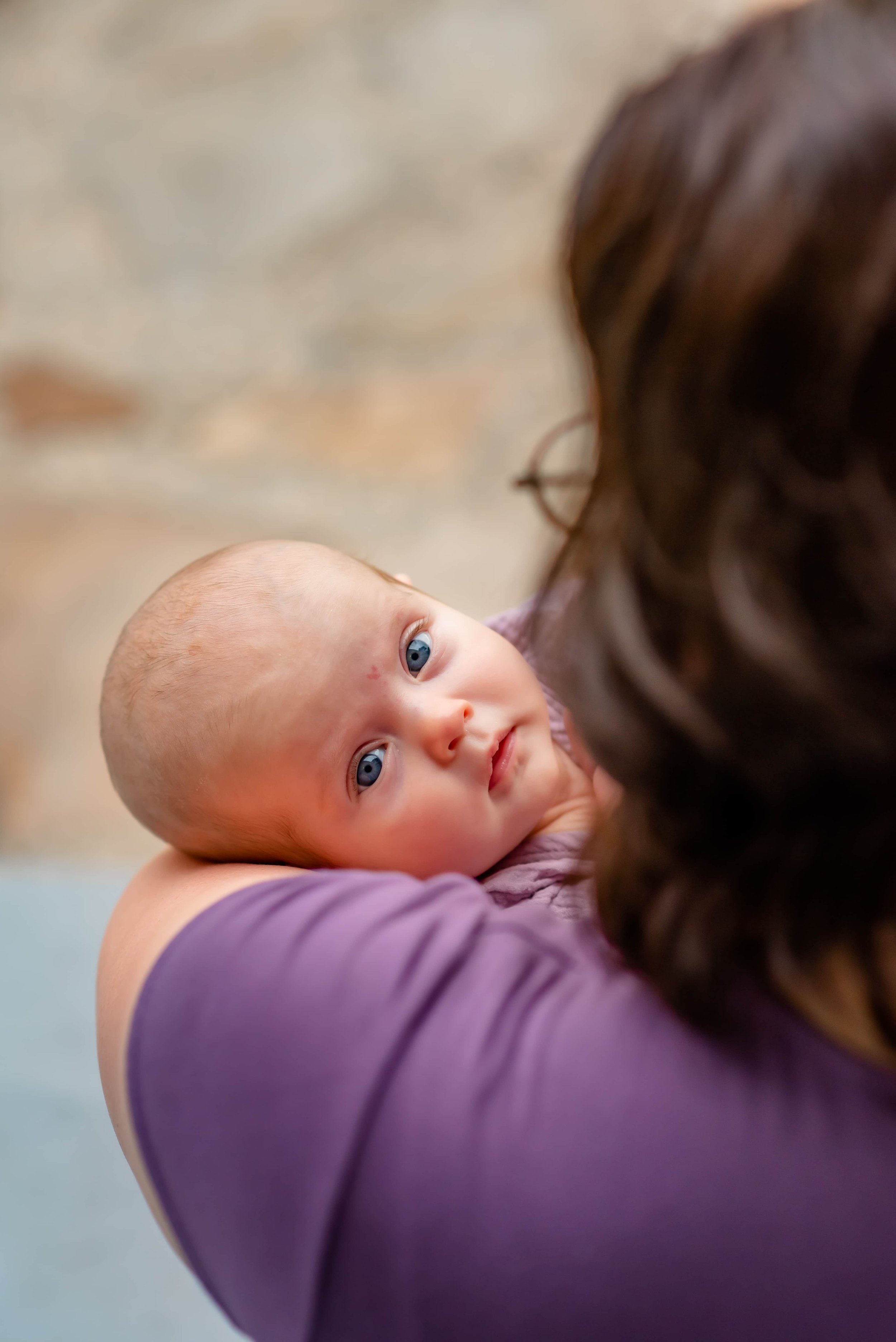 Maryland Newborn Photographer Overhead image of baby