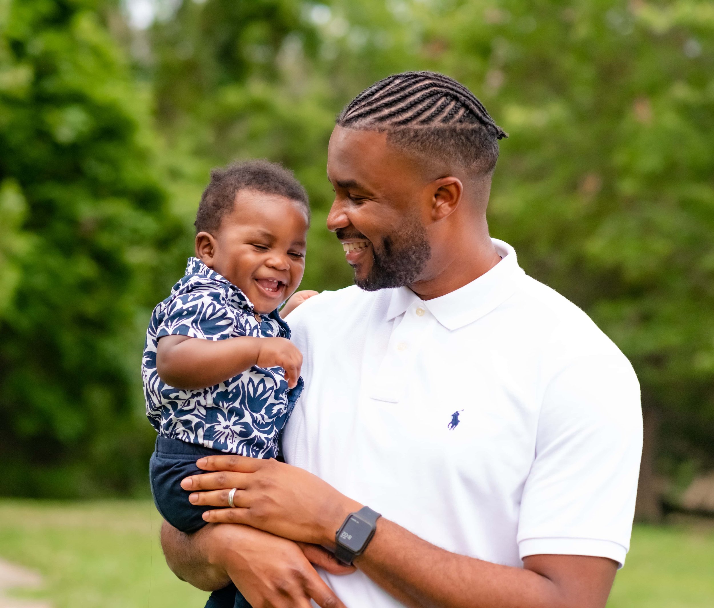 Maryland family photoshoot dad and baby