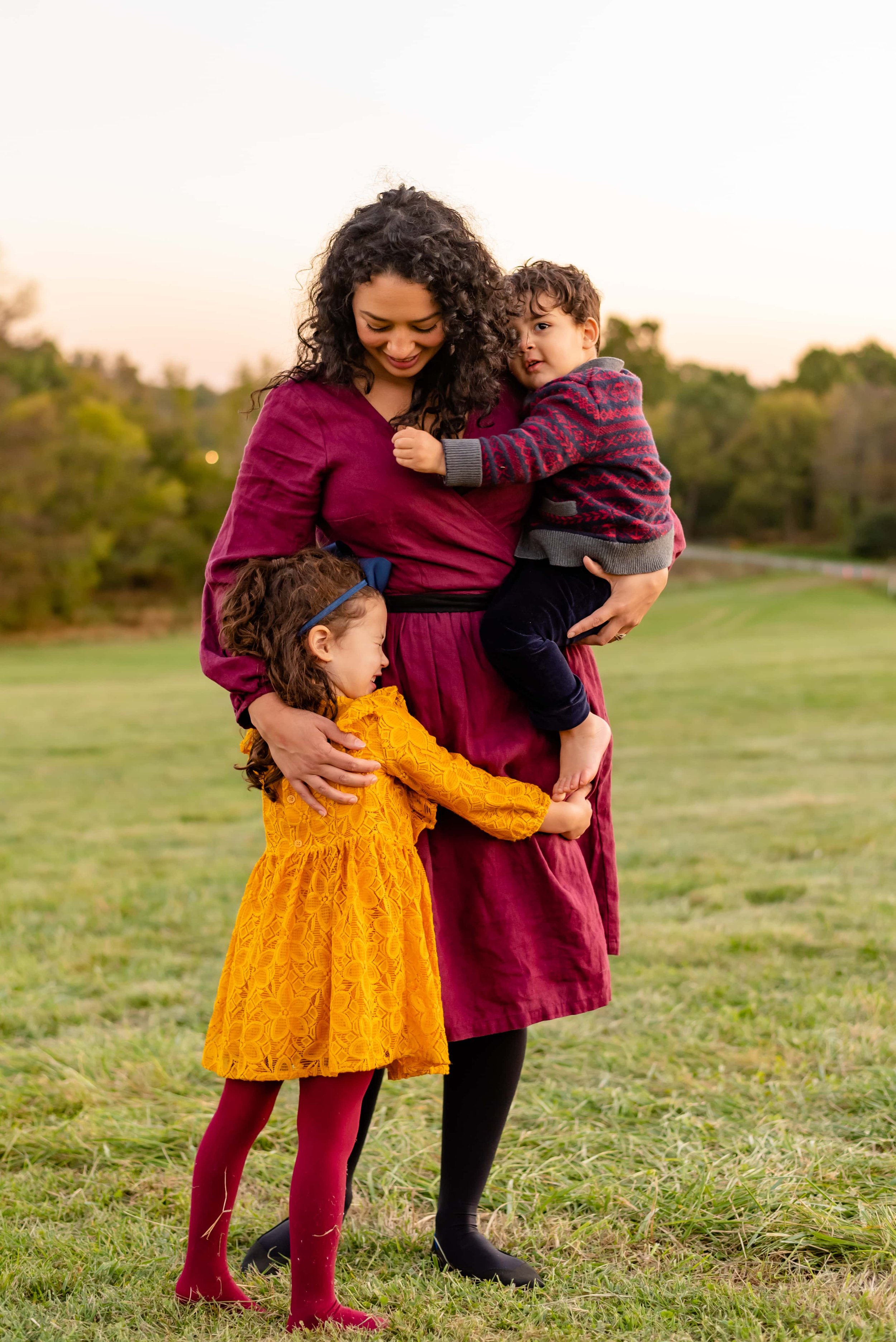 Photo of Maryland mom with daughter and son