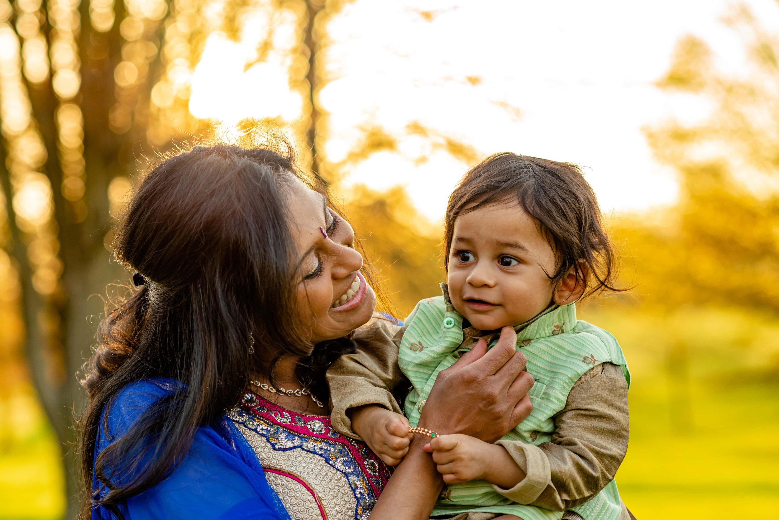 Colorful Indian Inspired Family Photoshoot - Maryland Photographer