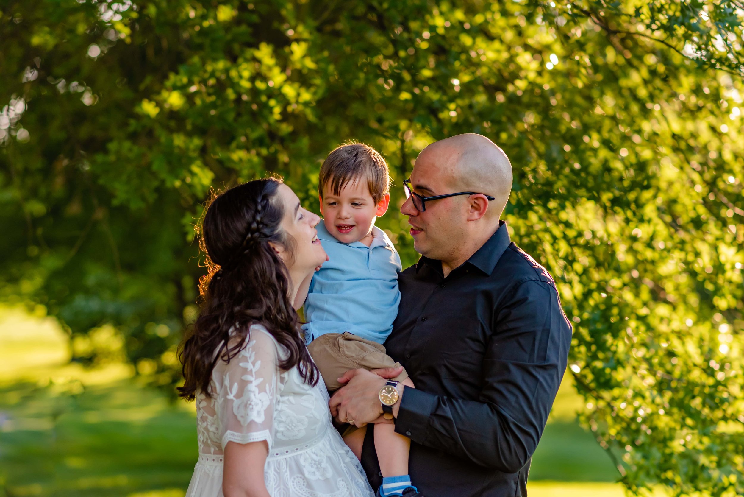 Maryland Maternity photos of a family of three