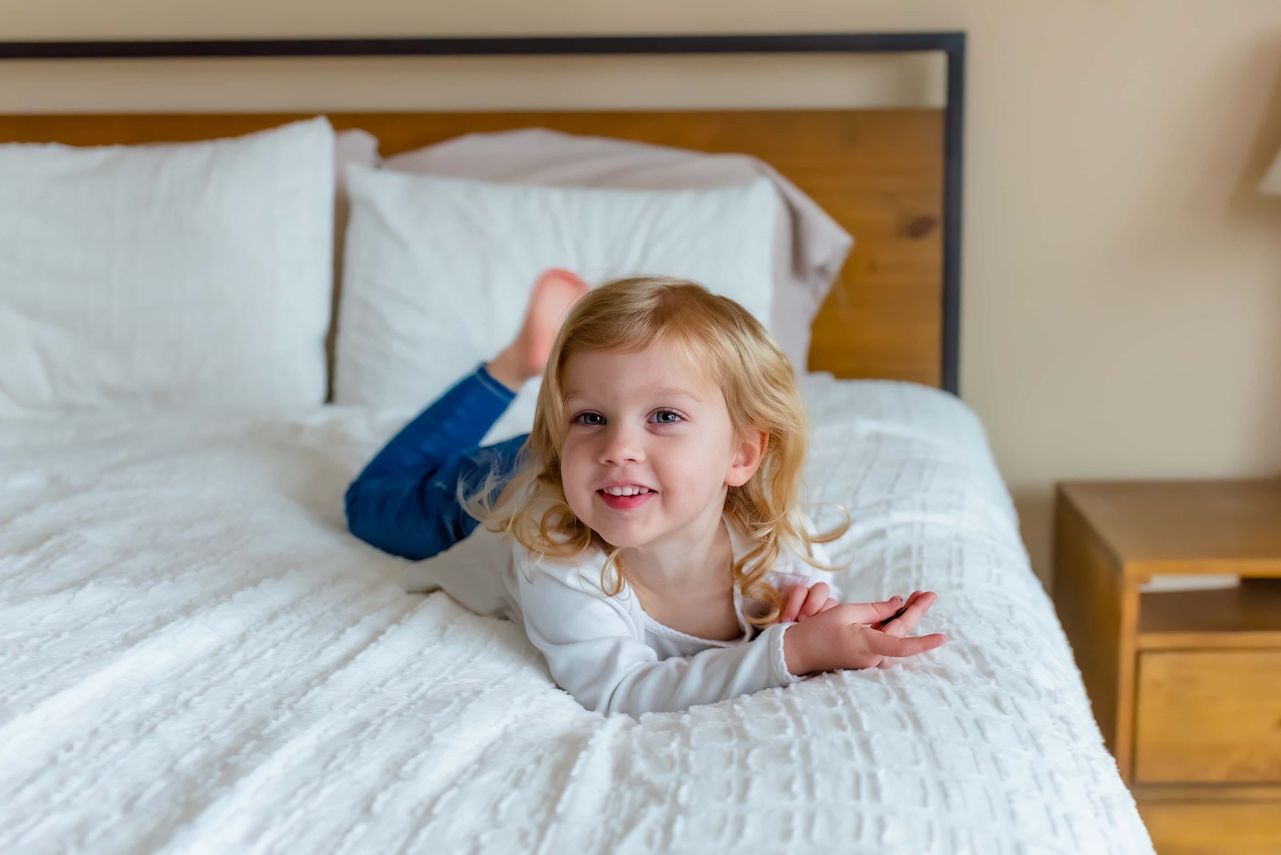 Maryland Lifestyle Newborn Photographer - little girl at a newborn session 