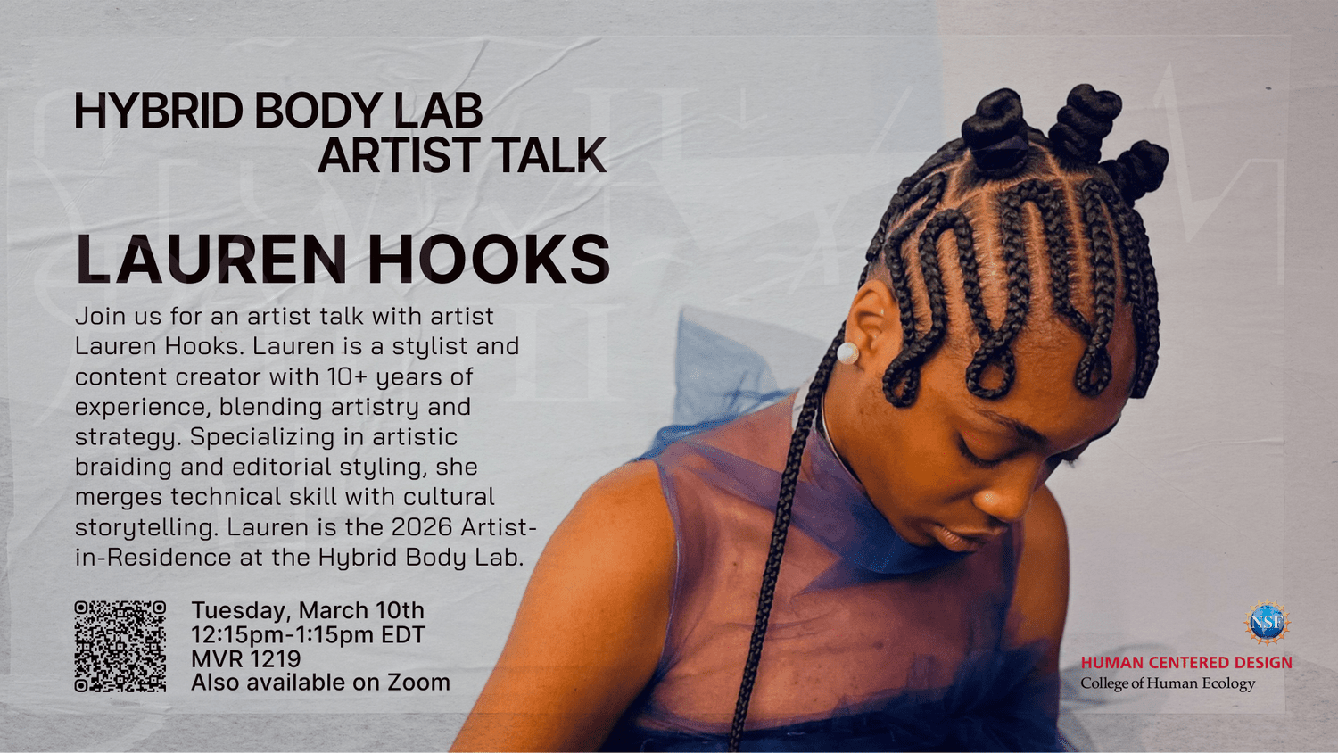 Mar 10 Hybrid Body Lab Artist Talk by Lauren Hooks — Hybrid Body Lab