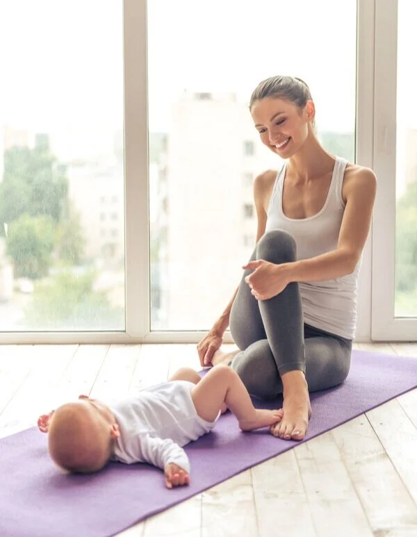 Join our postnatal yoga class every Tuesday 11-12pm.