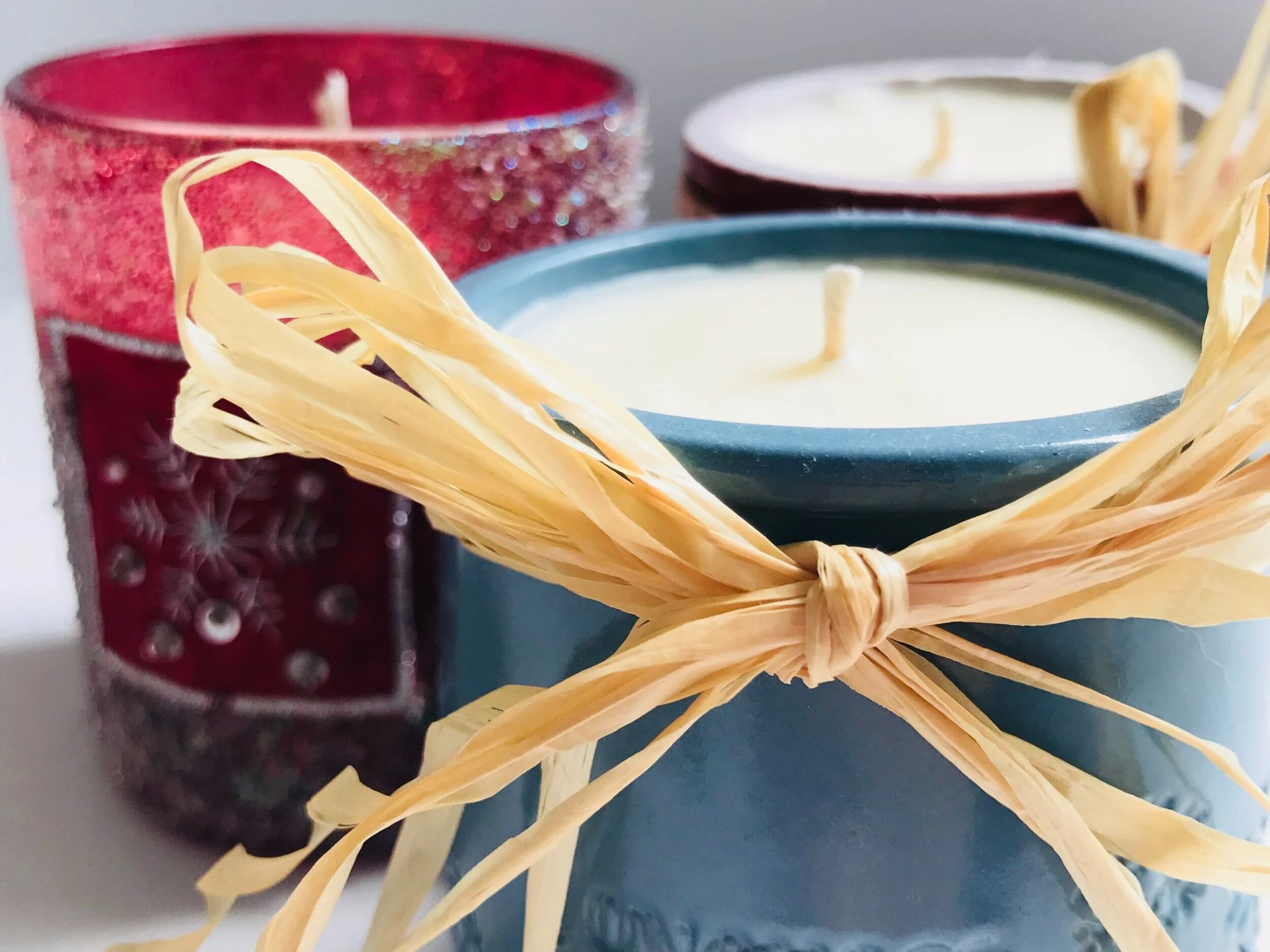 Hand Poured Soy Wax Candles   Our candles are hand-poured using Soy Wax, which&nbsp;is natural,  biodegradable, clean burning &amp; renewable, with a much longer burn time than paraffin wax.&nbsp;  We have a few different candles available in the studio so you can select your fav!  WE ARE ALL SOLD OUT!    Candles $10