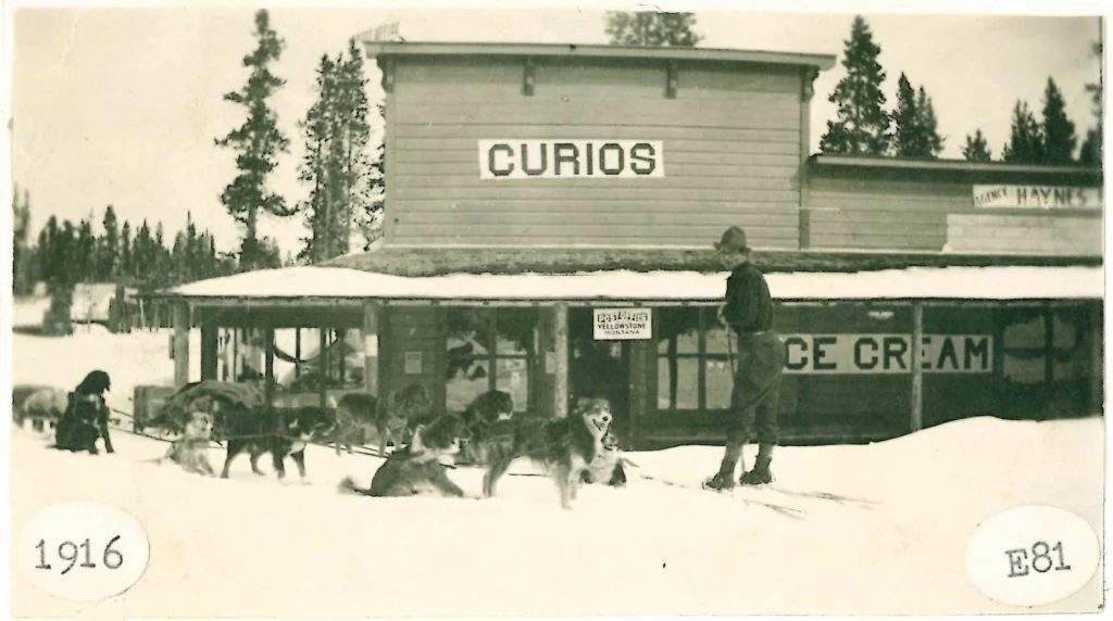 Eagle’s Store in 1916. This building was replaced by the current structure in the late 1920s. Eagle’s Store still operates in West Yellowstone at the corner of Yellowstone and Canyon. Eagle Family Collection.