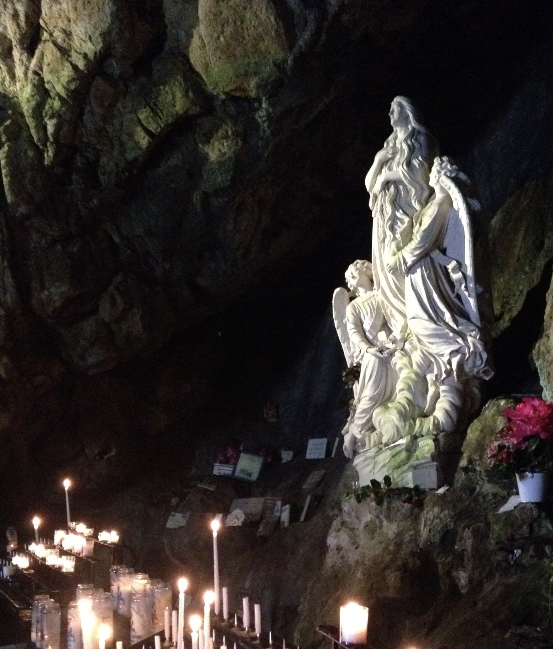 Mary magdalene with angels at La Sainte Baume.jpeg