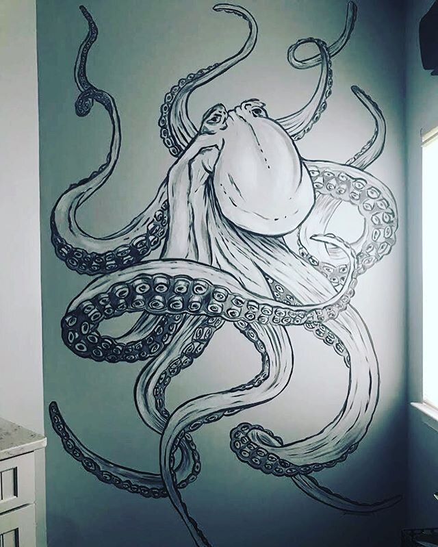 A mural I did last year for one of my favorite clients and fellow yogis. 🪐✨