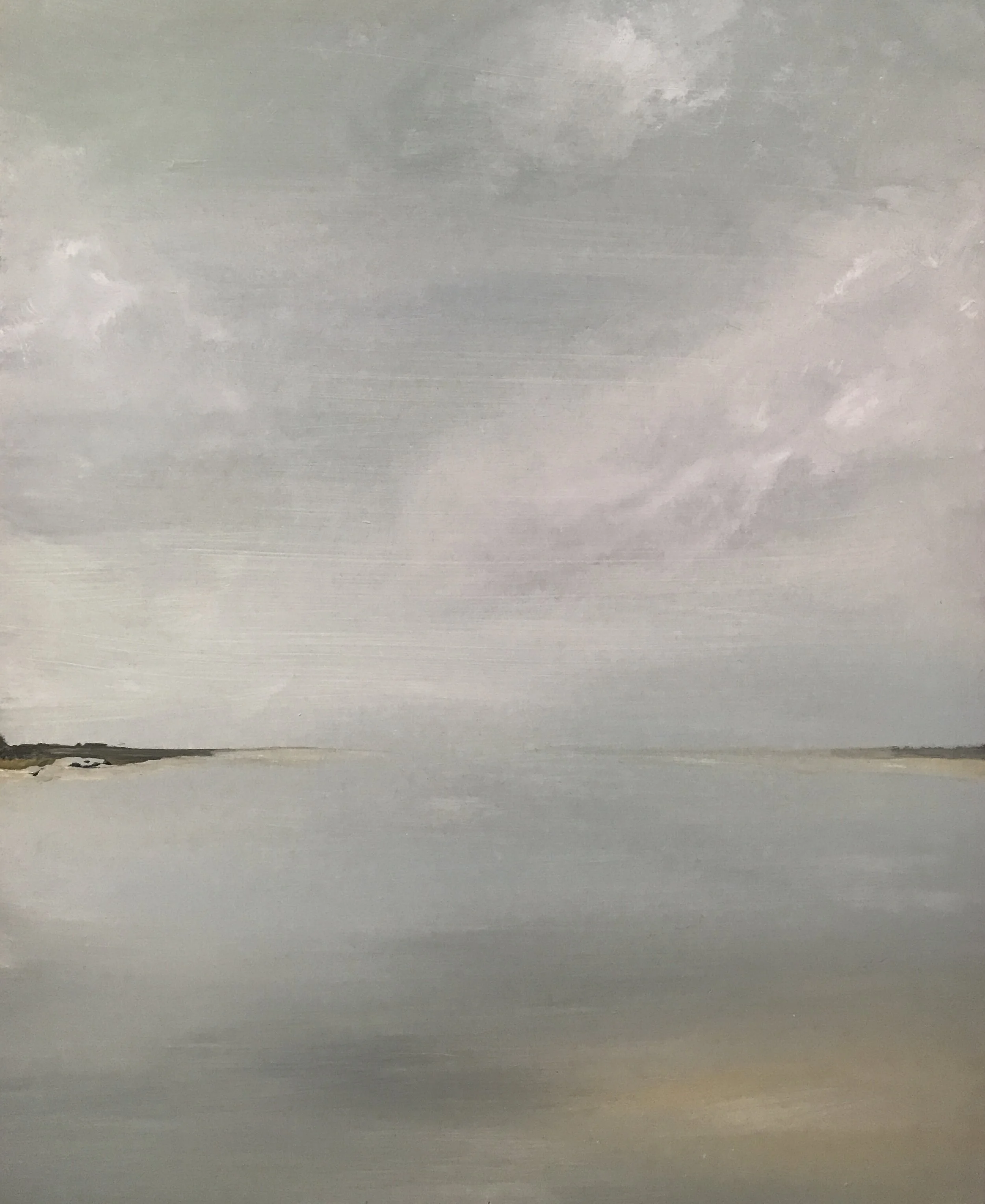 Island on Wood Panel