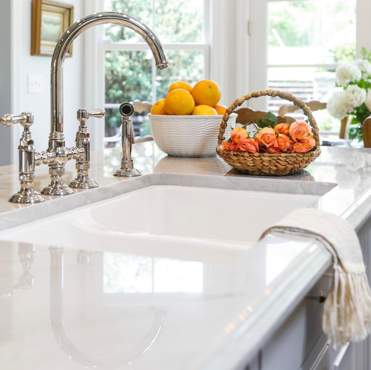 The four most important words in any marriage, &quot;I'll do the dishes.&quot; Anonymous. In a kitchen this pretty, I wouldn&rsquo;t mind the chore. Interior Design by @donnagilliaminteriors.

The secret sauce to our 23 years of marital bliss is that