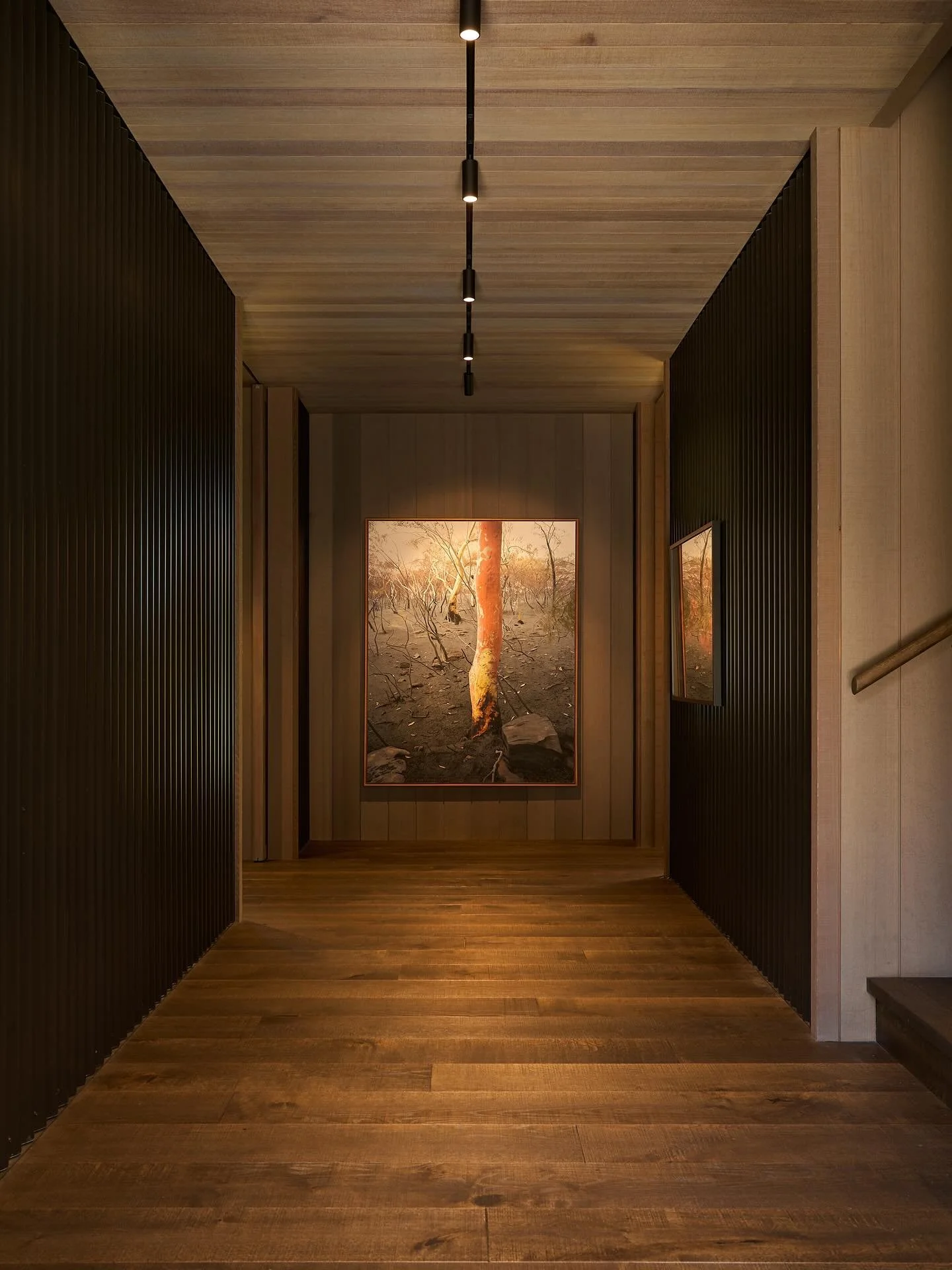 For the Pohutukawa Beach House, our client&rsquo;s meaningful art collection set the tone for the interior. Rather than designing around each piece, we designed with them&mdash;layering a palette that highlights their warmth, colour and texture, beau