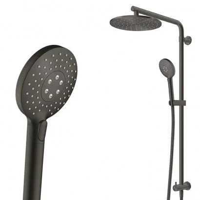 Robertson Elementi Splash Plus Round Column Shower in Gunmetal.jpeg