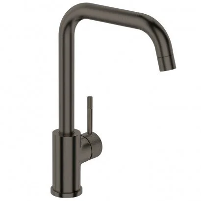 Robertson Elementi Uno Etch Square Kitchen Mixer in Gunmetal.jpeg