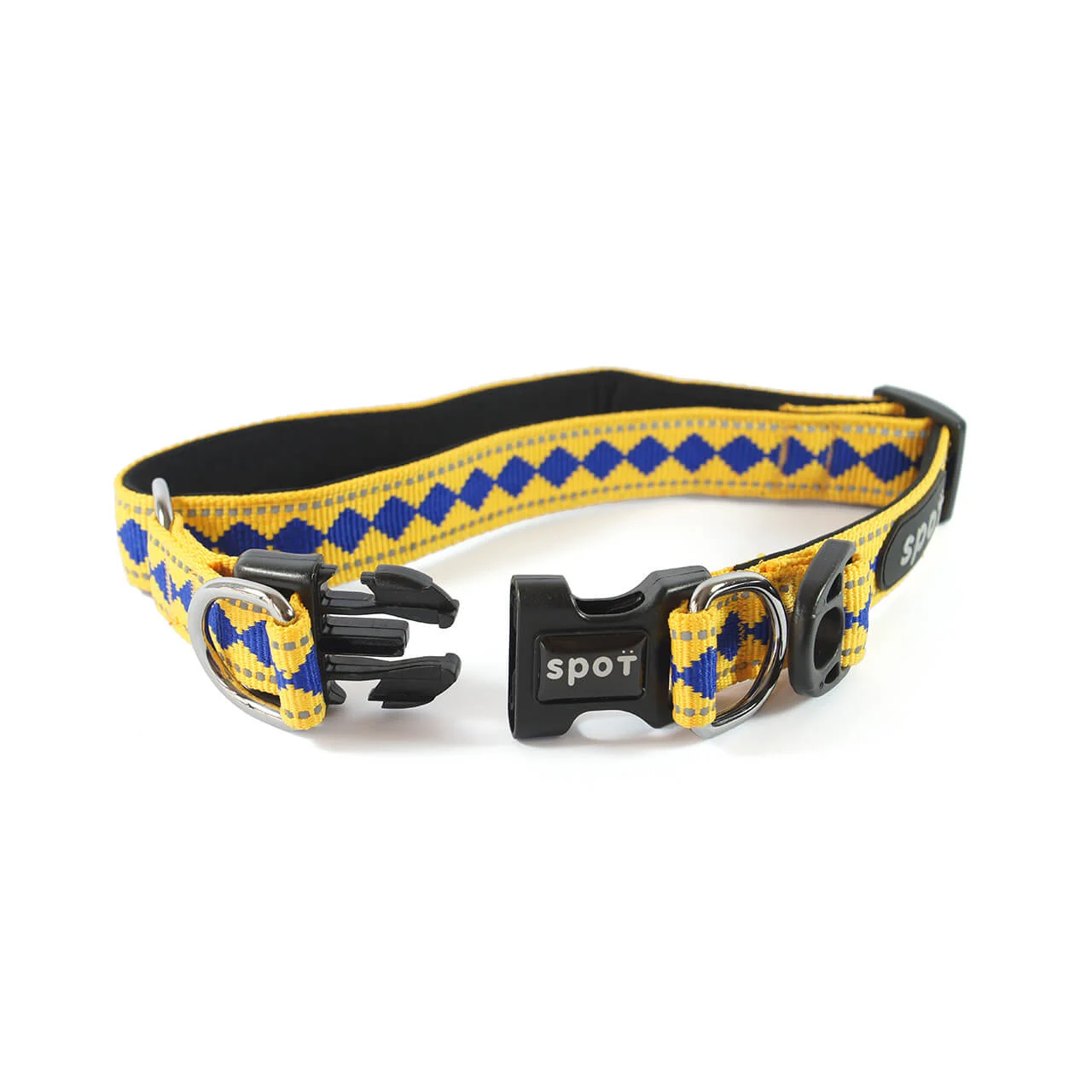 coleira necky purple yellow 