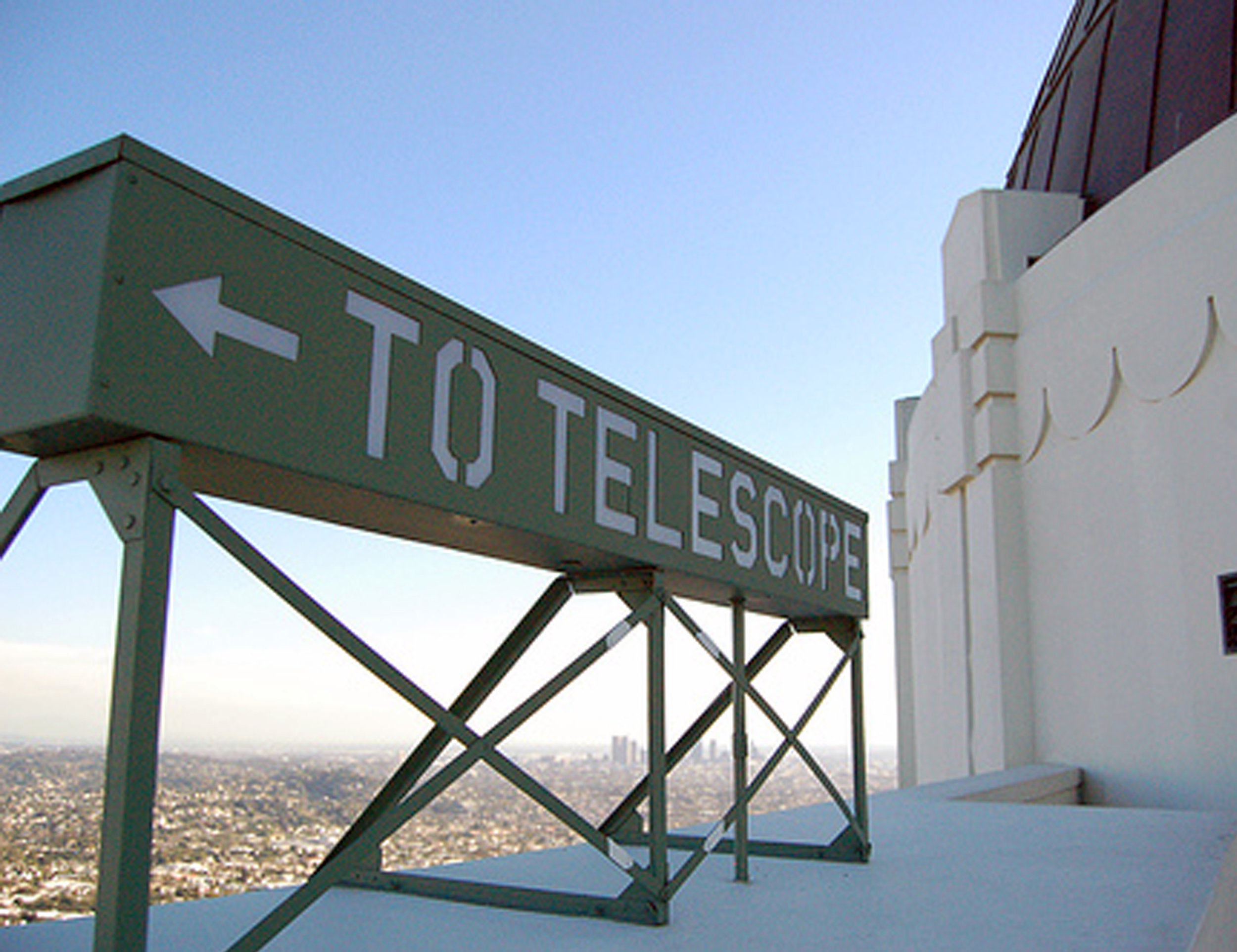 Griffith Observatory; retrofit-refurbish directional sign