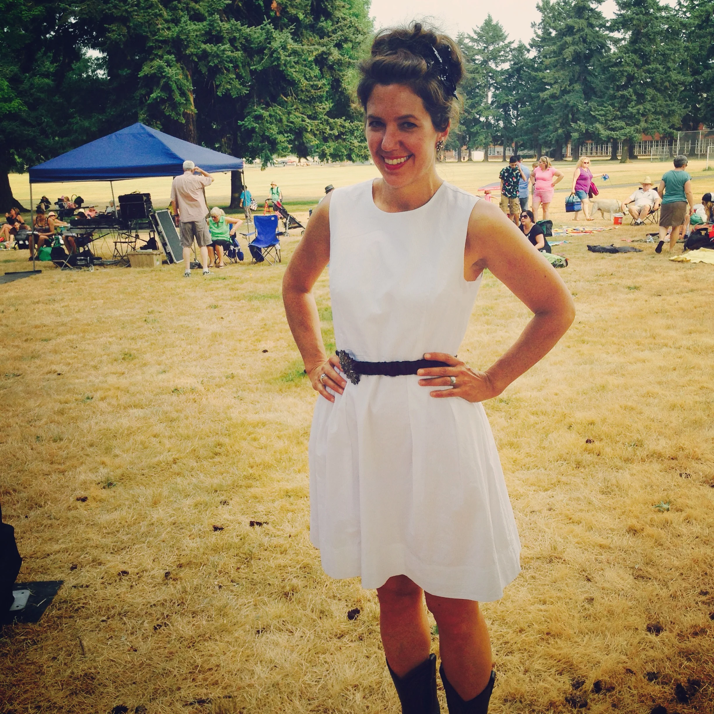 Just before our Berrydale Park show. I stayed clean for about 30 minutes.